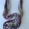 il_fullxfull.4690601111_aom0.jpg Mini Skeins of Handspun Yarn Made from Merino, Organic Nylon, and Sari Silk.