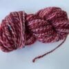 Hand spun yarn chunky weight. Merino, Alpaca and sari silk.