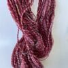 Hand spun yarn chunky weight. Merino, Alpaca and sari silk.