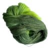 Soft, hand dyed, lace weight yarn. Superwash, non-mulesed Merino and bamboo. Pooling avacado green with fluorescent chartreuse stripes.