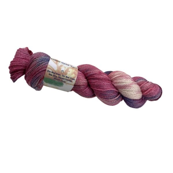 il_fullxfull.5791478402_gqdw.jpg Hand dyed super wash Merino and bamboo sock yarn in warm red, pink and blue.