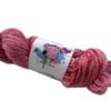 Hand dyed super wash Merino and bamboo sock yarn ‘strawberries’.