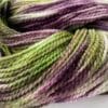 Avacadosalade - handgeverfd merino/nylon sokkengaren met Stellina glitter
