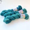 Handgeverfd superwash Merino/nylon garen "Pauw 2"