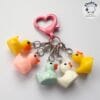 Five Stitch Markers with Colorful Rubber Ducks.
