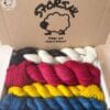 il_fullxfull.6677640465_jzv8.jpg Handgeverfde Merino/nylon sokkengaren sokkengaren set 'Mondriaan'.
