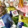 A7FCE55D-66DF-4BCA-BE24-9E5012FCB86C Kleurrijk cadeauzakje – 100 gram lontwol & vezels