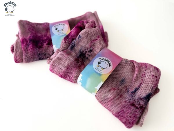 56CA8762-5F0B-4A6A-883F-0EE18C1DBDBF Met de hand geverfde Sock blank Flamingo