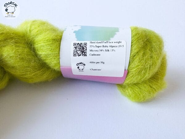 D31AD7E4-4C14-4831-BB38-5AA5DCC4A3C9 Fluff Lace Yarn - Chartreuse