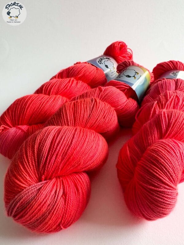 Ed9aeb4b-97a2-4453-B63b-5472ef57abcf Neon Red – Hand-dyed Yarn Full of Fiery Red Hues