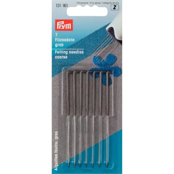 IMG_8989 Prym Felting Needles – Set of 7 (Fine or Coarse, 78 Mm)