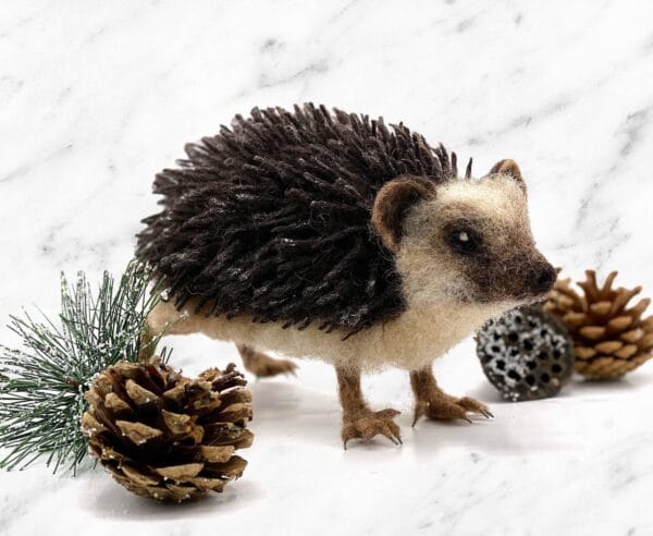 Image 9 Hugo the Hedgehog โ Complete Needle Felting Kit