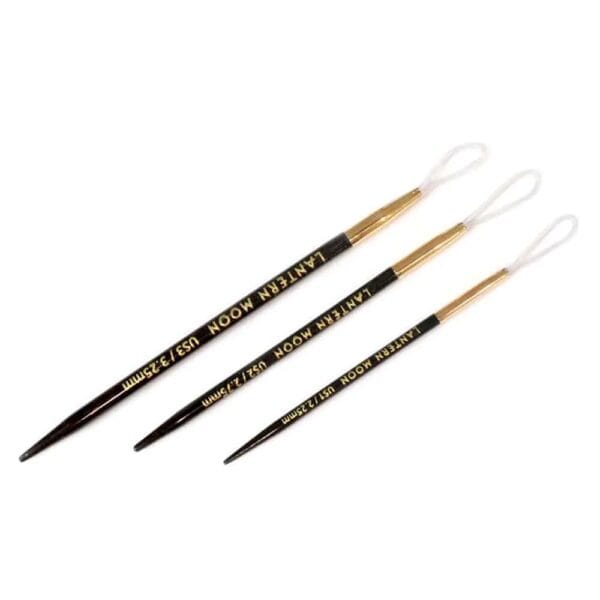 Image 1 Lantern Moon Finishing Needles – Ebony & 24k Gold Finish