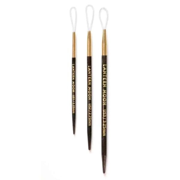 Image 2 Lantern Moon Finishing Needles – Ebony & 24k Gold Finish