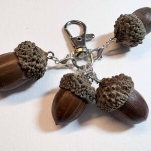Stitch markers with real acorns