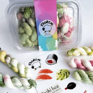 Mini skein set sock yarn 'Sushi Box' 100g handgeverfd garen