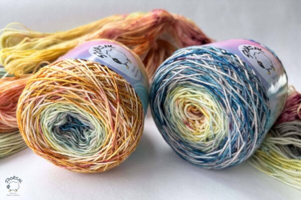 37BB1426-948E-40A6-8FFD-CC070241AC55 Magic Ball Dune Path, hand-dyed yarn story cake