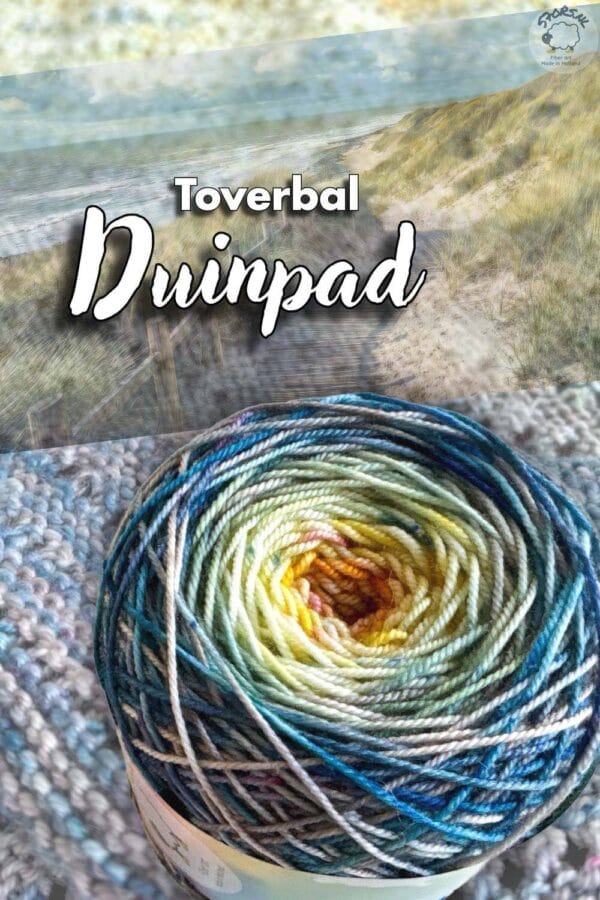 E9DF44AA-3A2F-48E2-AD50-D12B22E27937 Magic Ball Dune Path, hand-dyed yarn story cake